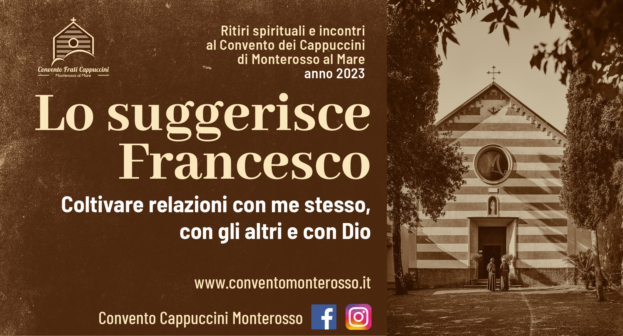 Il percorso annuale dei Ritiri Spirituali al convento insieme a san